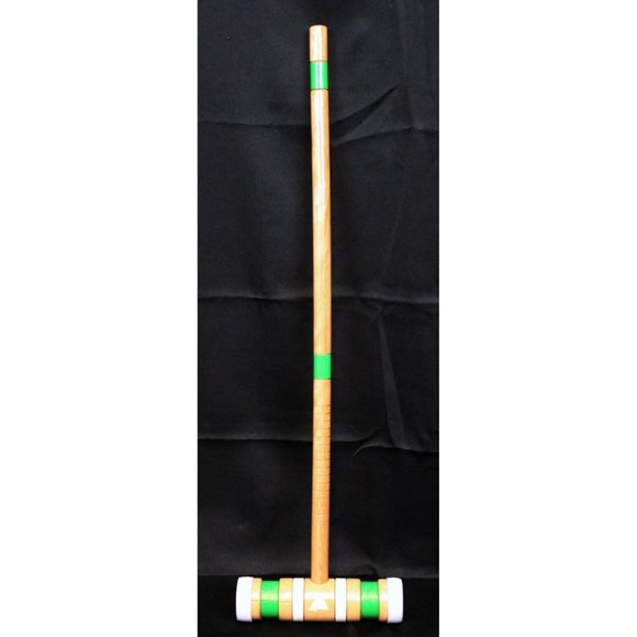 Ozark Trail Croquet Mallet 27'' Replacement Green Striped Summer Backyard Fun - Picture 1 of 14